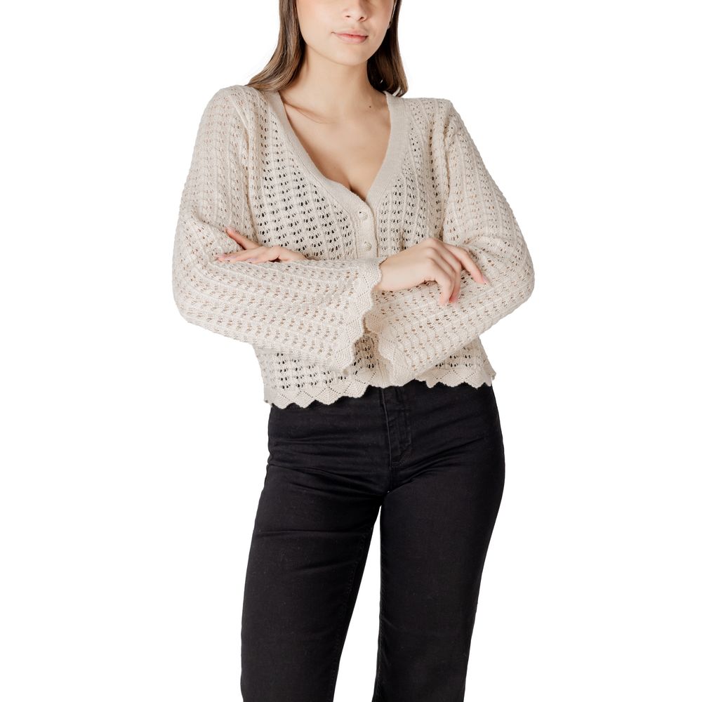 Beige Cotton Cardigan