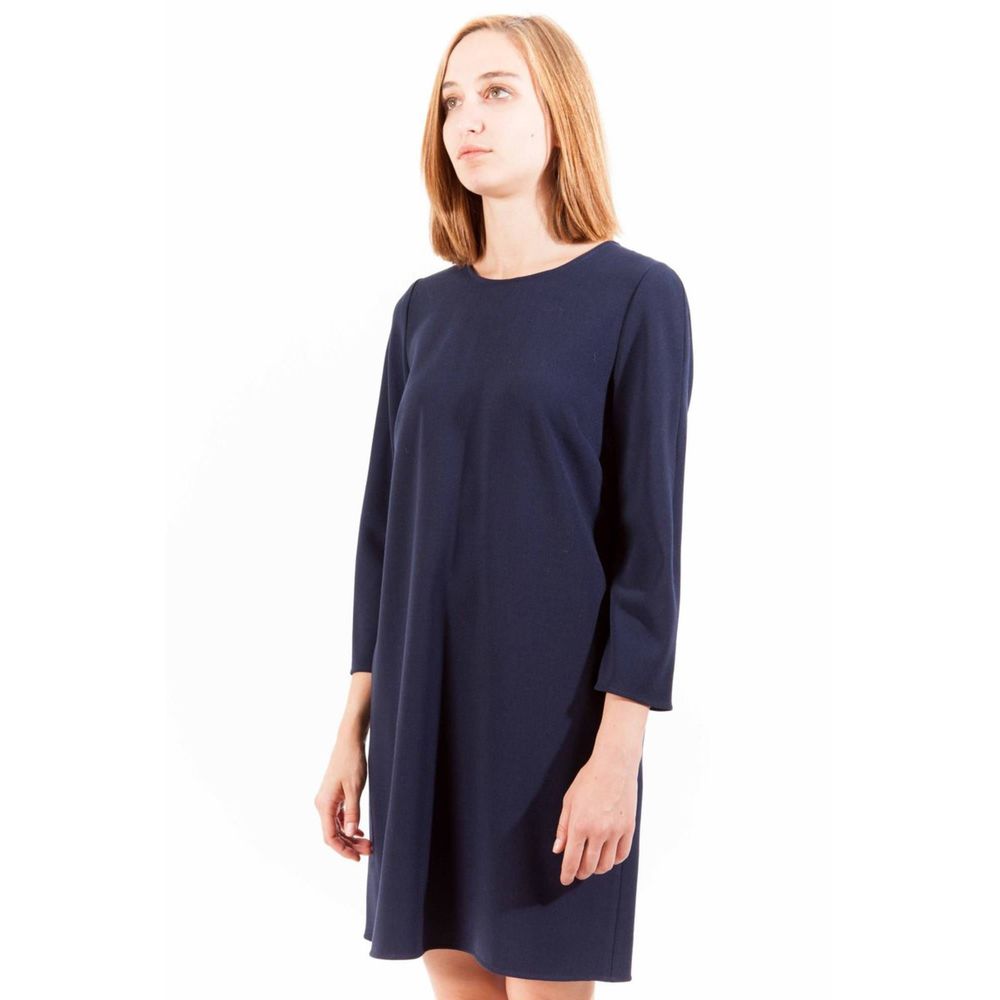 Blue Polyester Dress