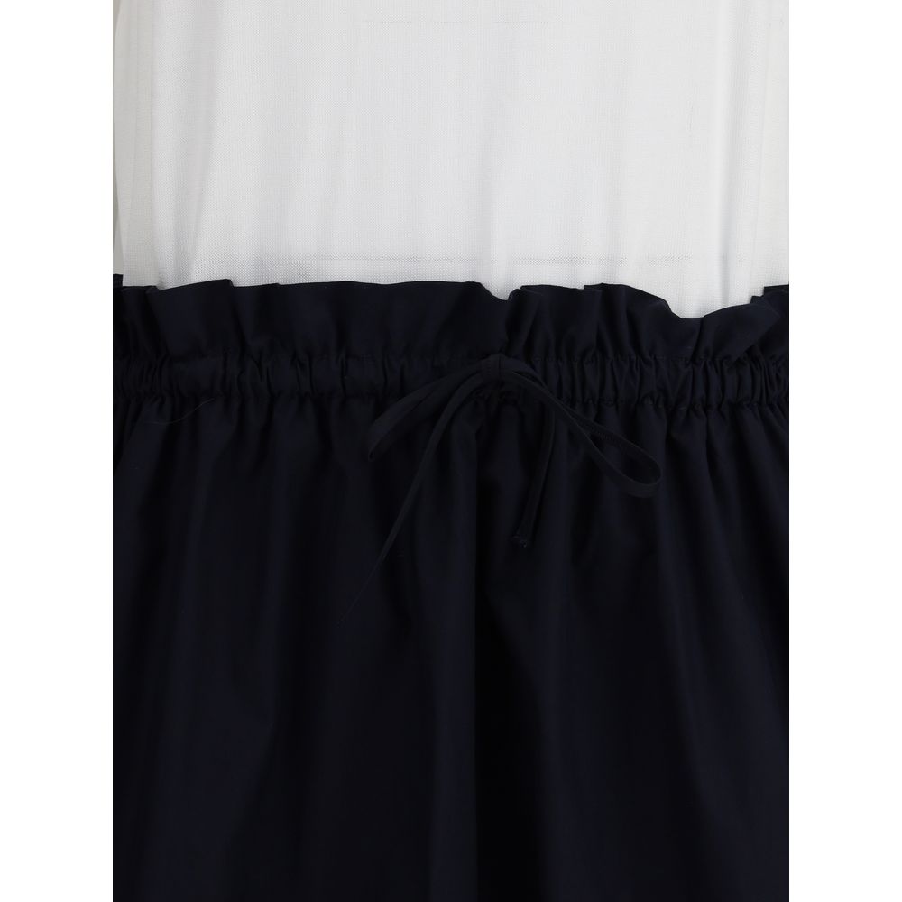 Long Dress with appliqué skirt