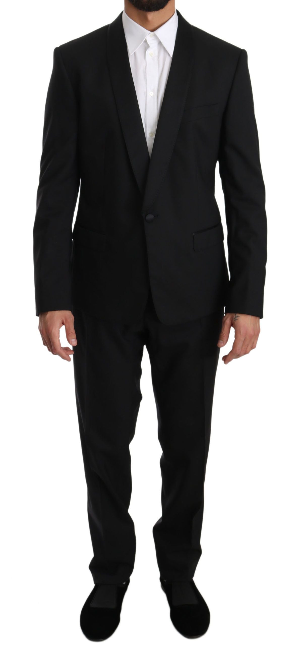 Elegant Black Slim Fit Martini Suit Set