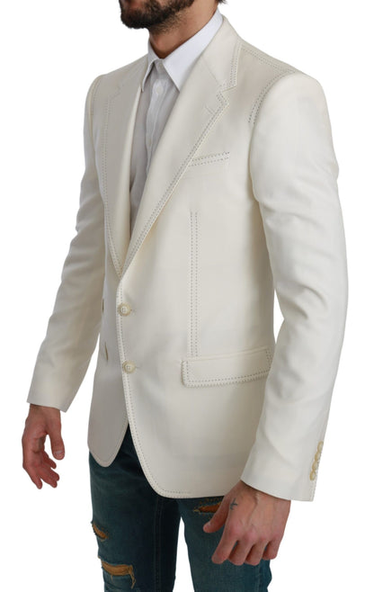 Elegant Slim Fit Virgin Wool Blazer