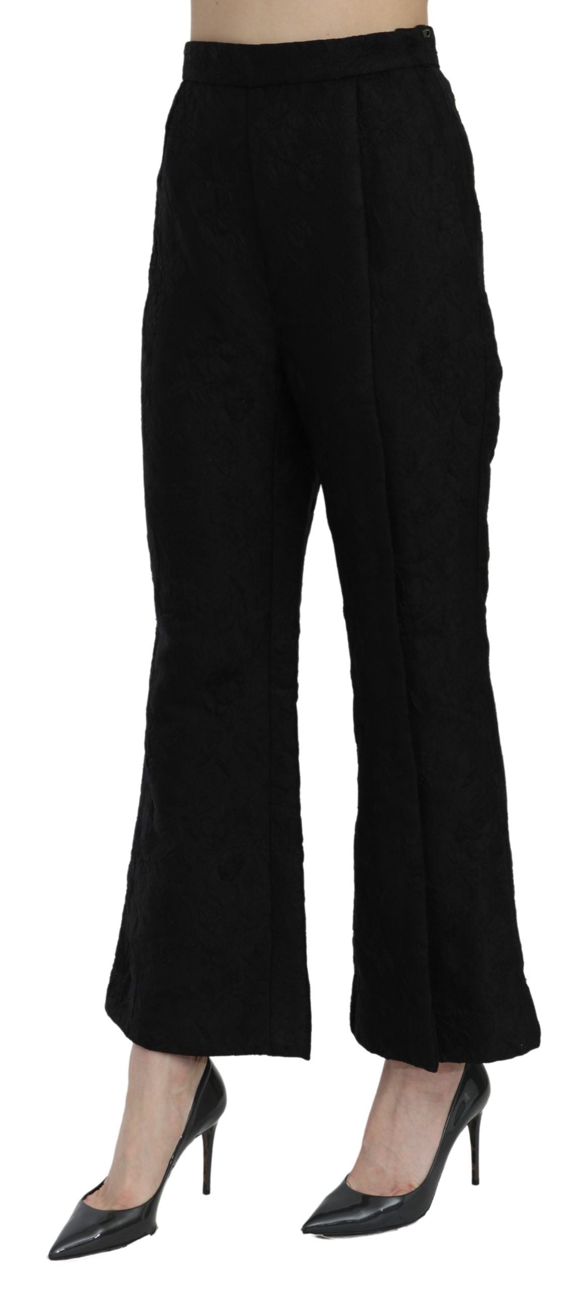 Chic High Waist Flared Cropped Pants