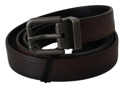 Elegant Leather Belt in Classic Brown