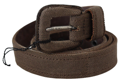 Elegant Brown Leather Waist Belt