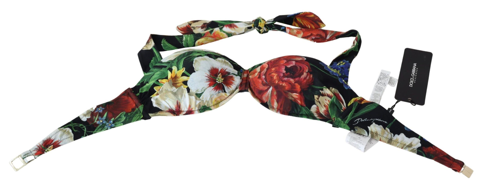 Chic Floral Print Bikini Top - Summer Elegance