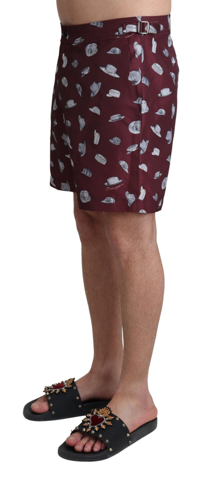 Elegant Maroon Swim Trunks