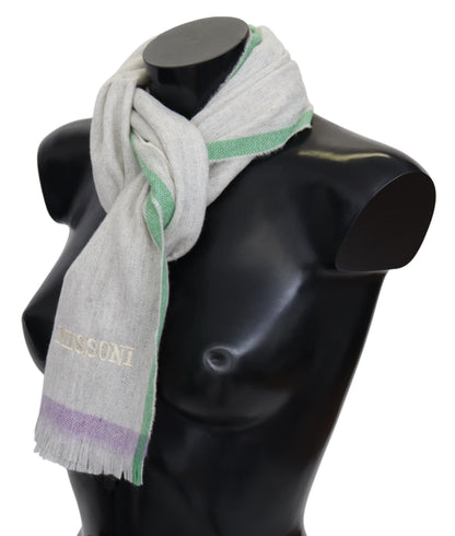 Elegant Cashmere Patterned Scarf