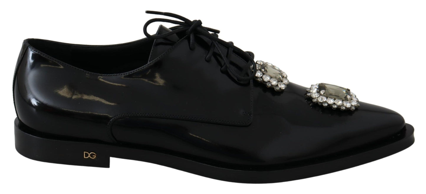 Crystal Embellished Derby Dress Shoes