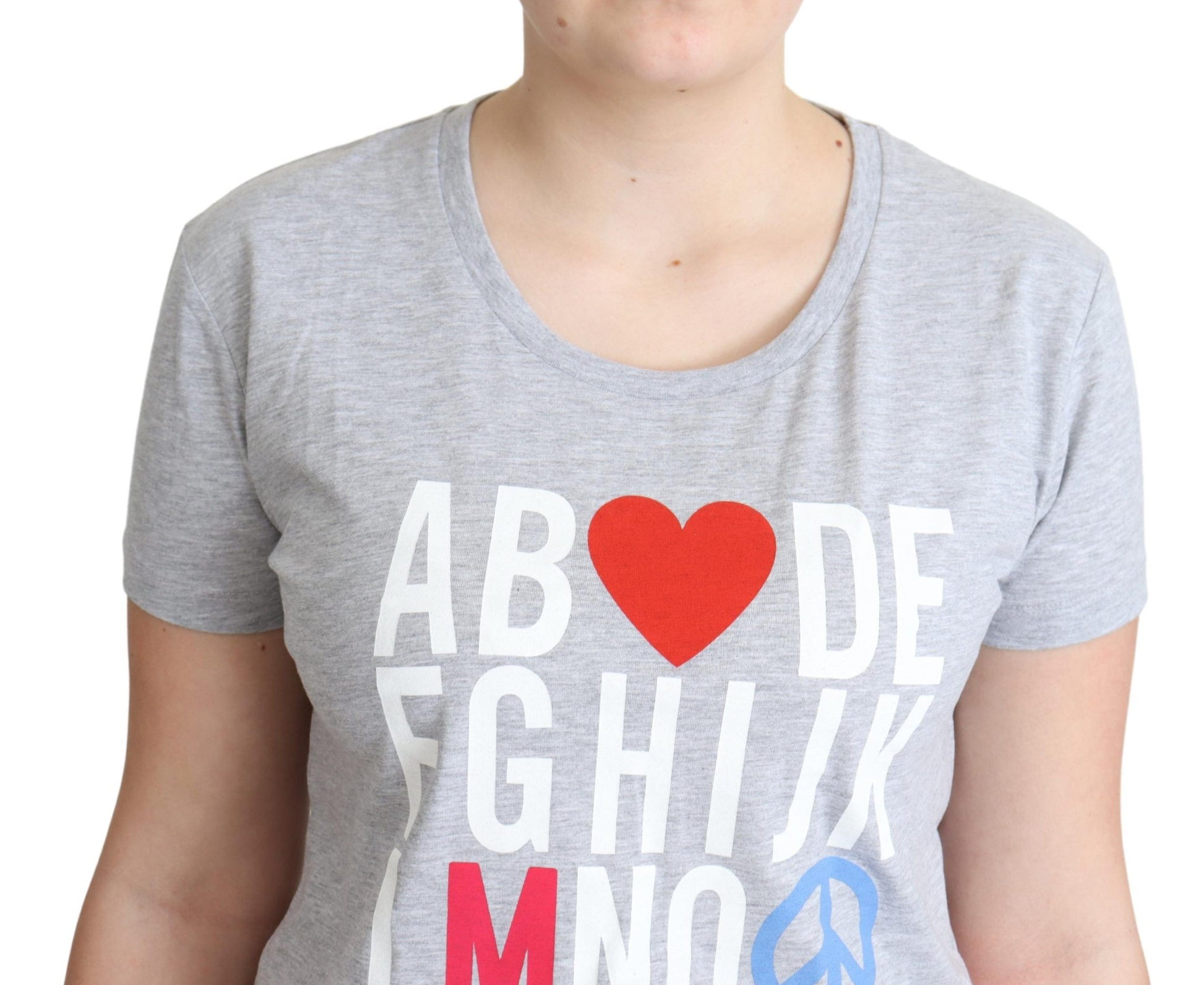 Elegant Alphabet Printed Cotton Tee