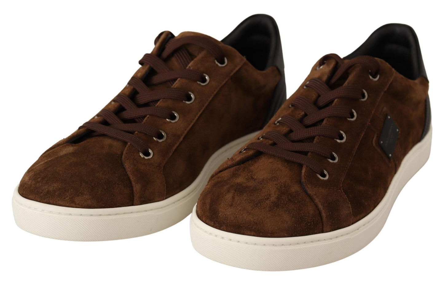 Elegant Leather Casual Sneakers in Brown