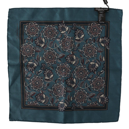 Elegant Floral Silk Pocket Square