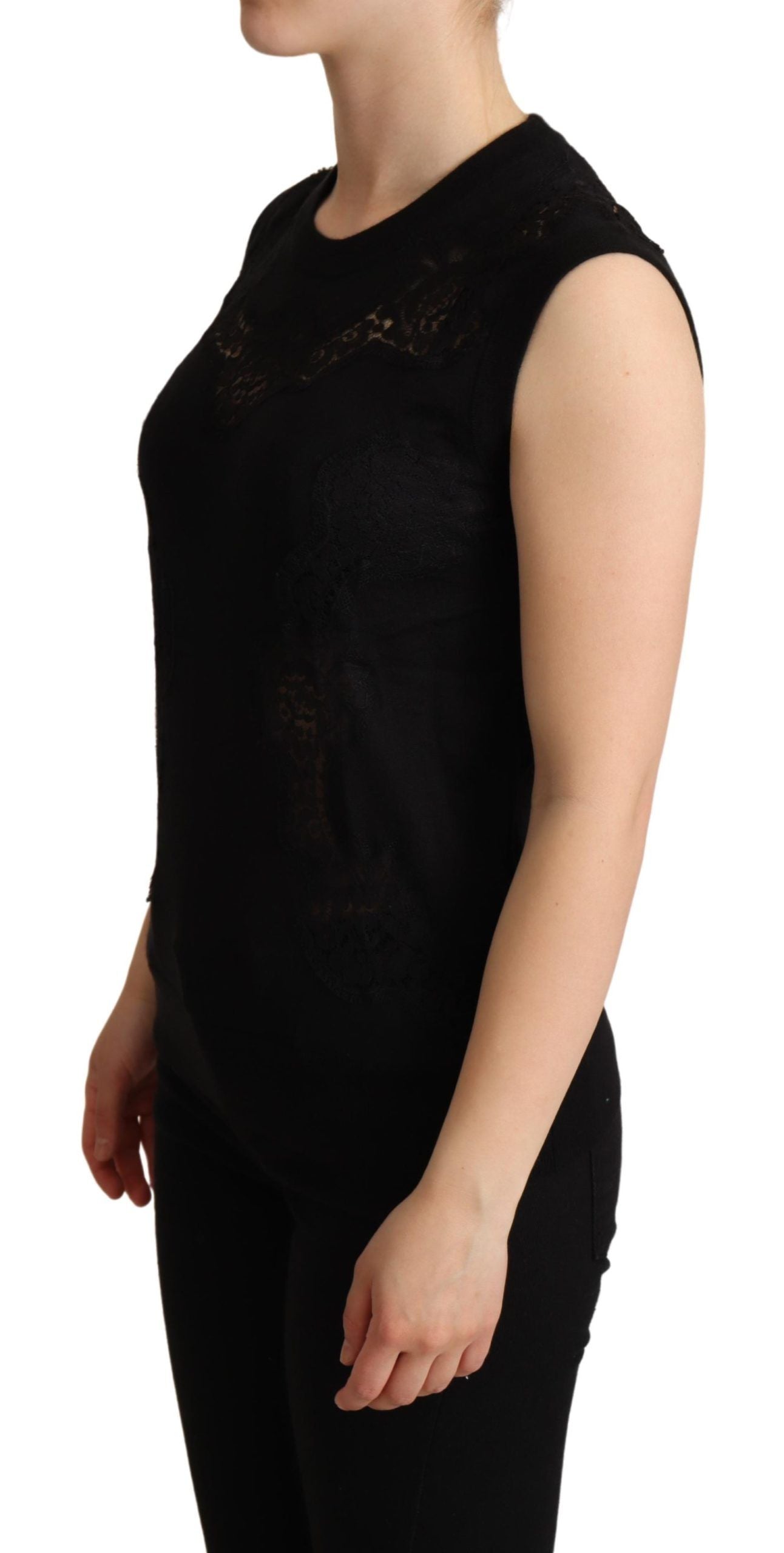 Elegant Sleeveless Cashmere Blend Top