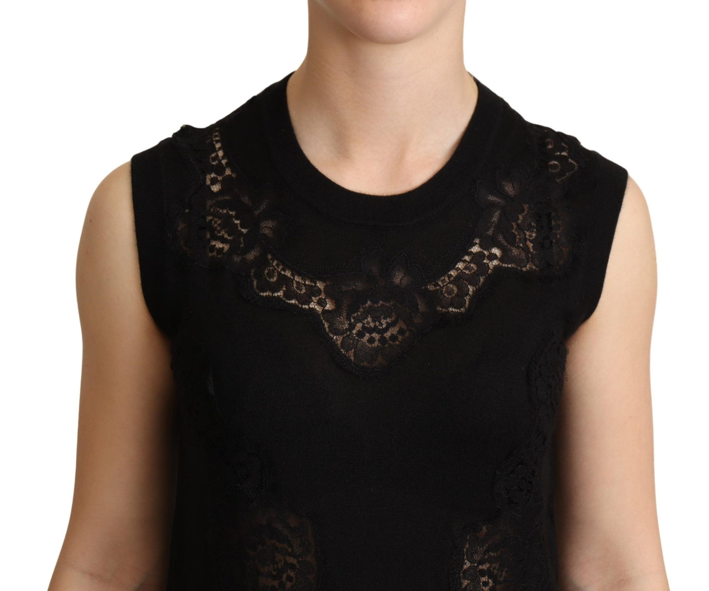 Elegant Sleeveless Cashmere Blend Top