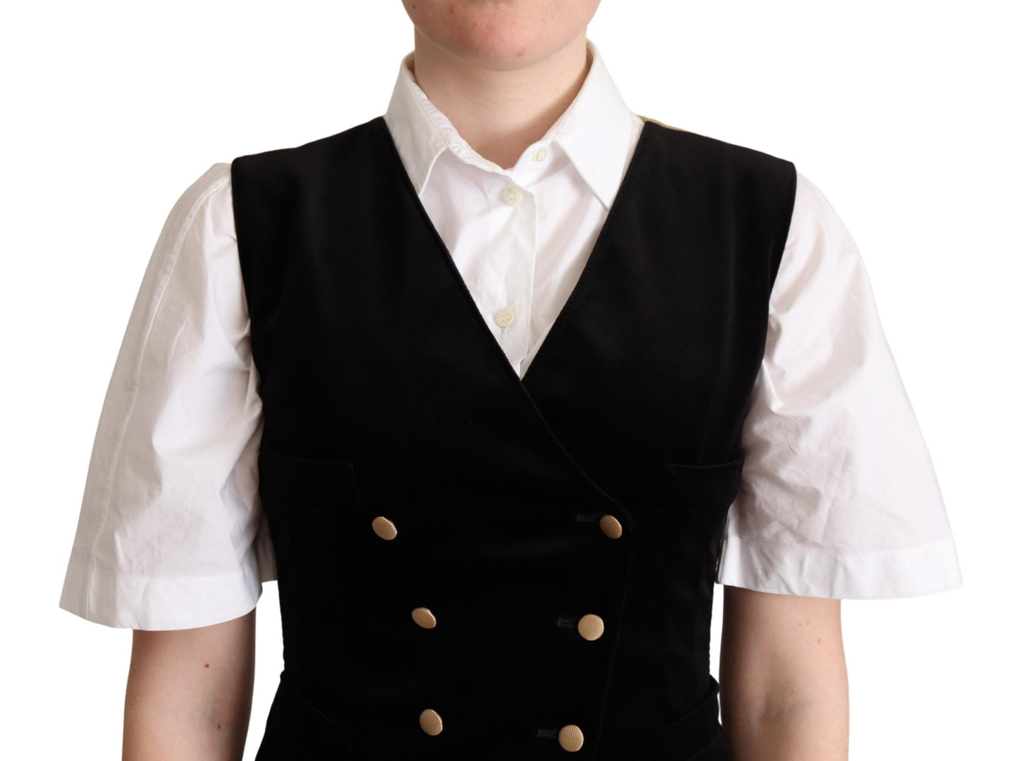 Elegant Sleeveless Velvet Waistcoat