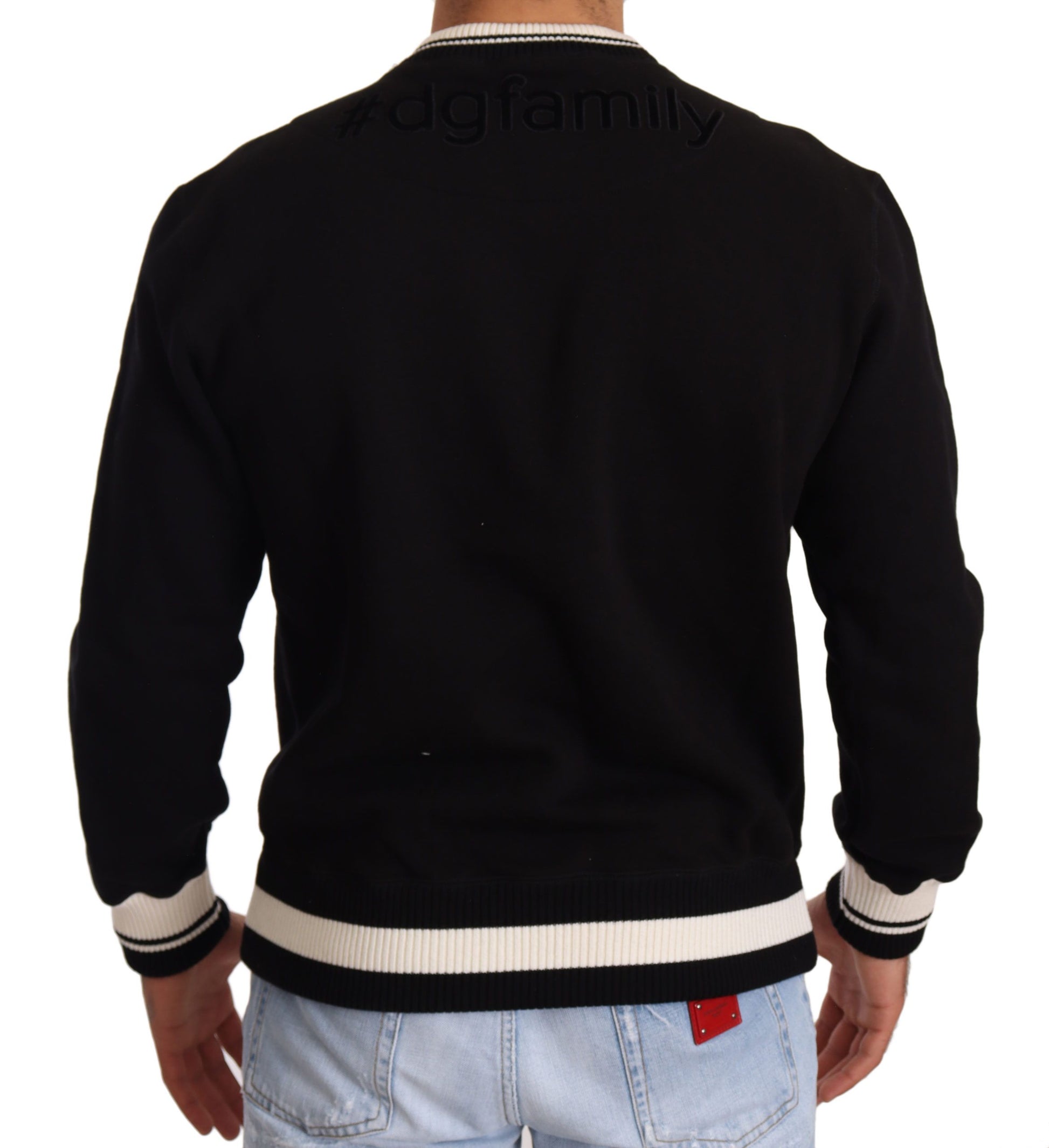 Elegant Monochrome Crew Neck Sweatshirt