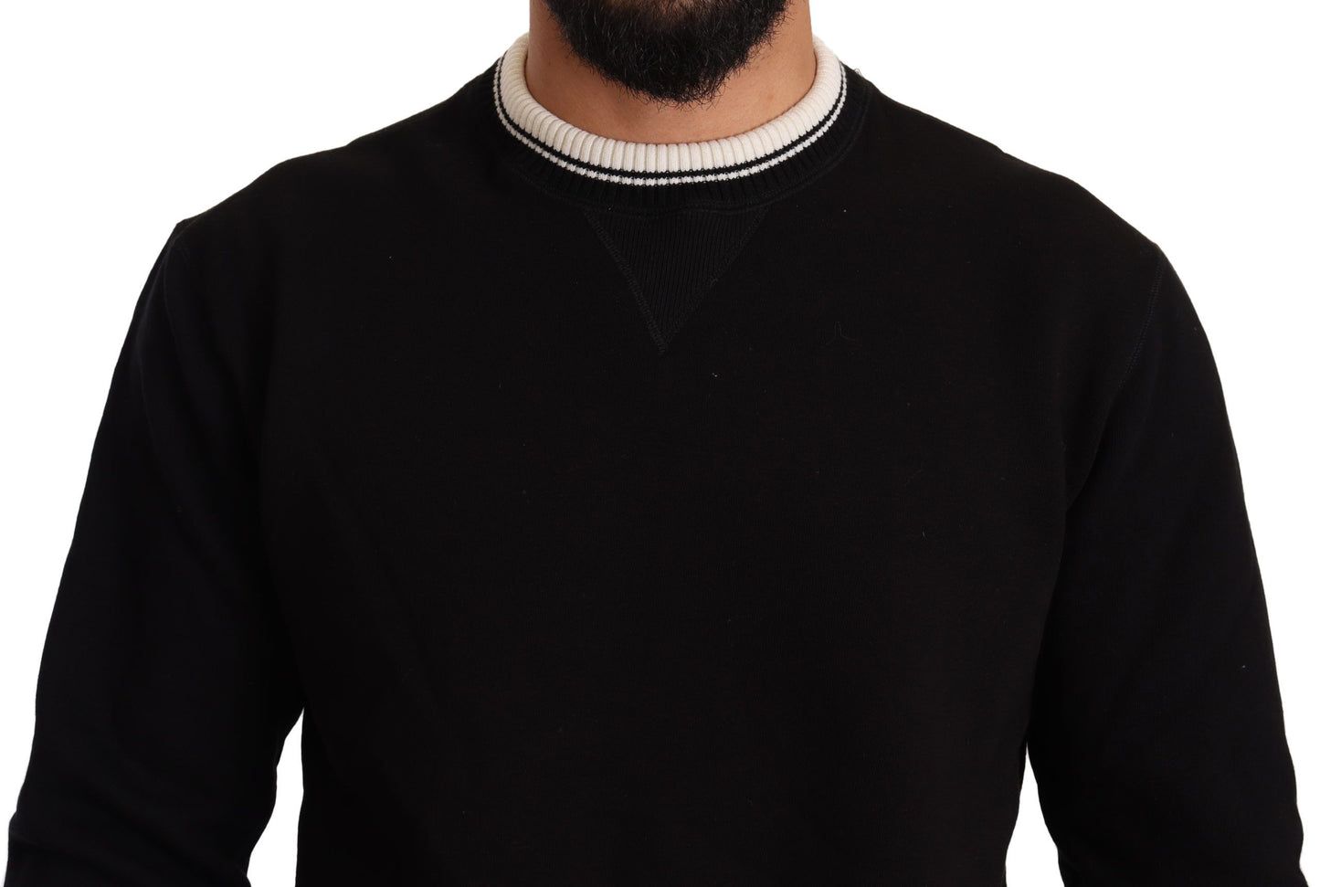 Elegant Monochrome Crew Neck Sweatshirt