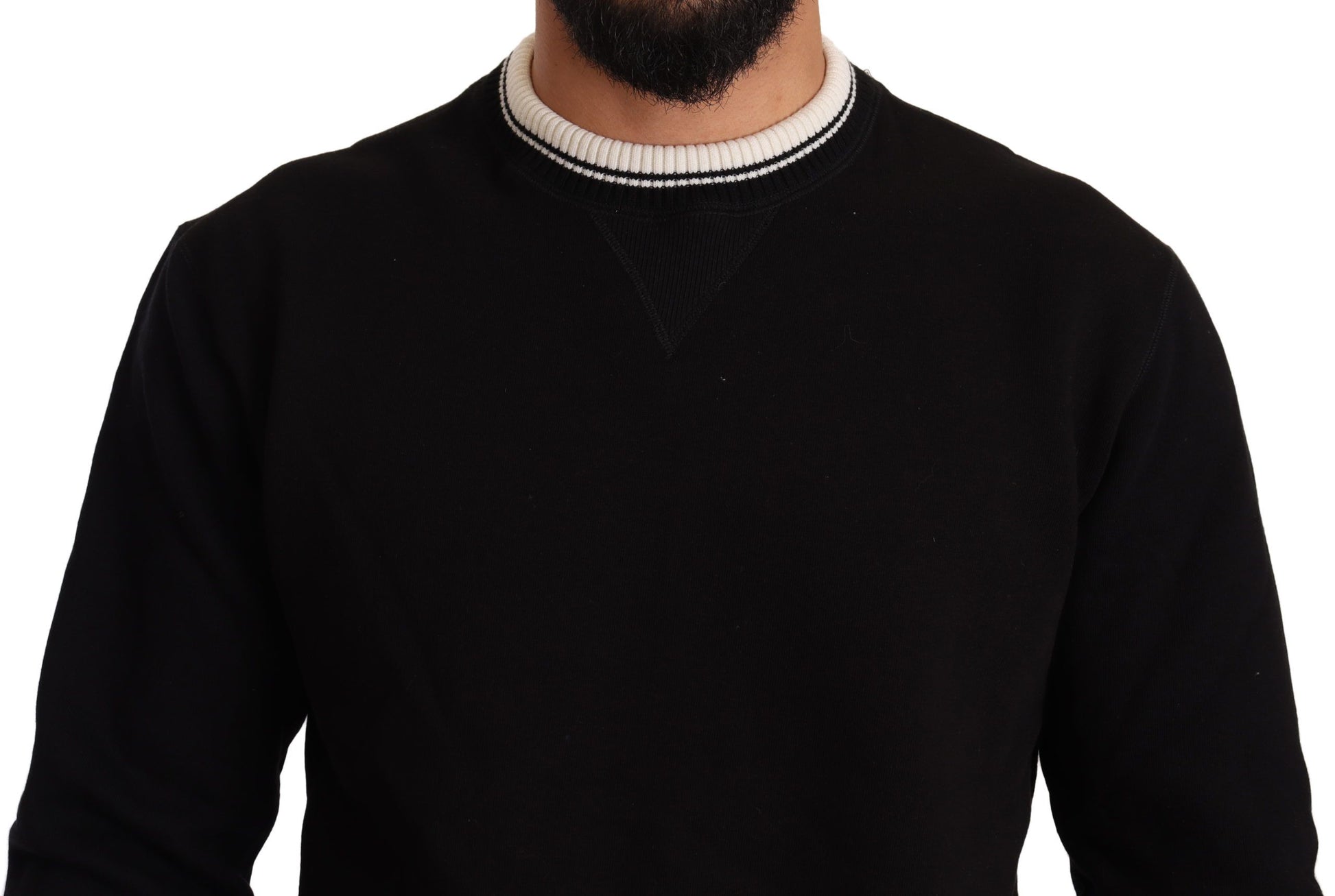 Elegant Monochrome Crew Neck Sweatshirt