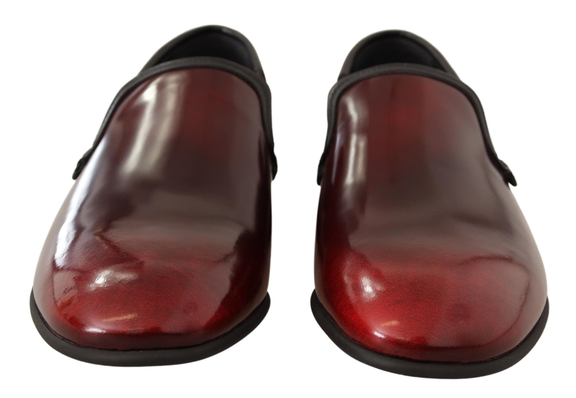 Elegant Bordeaux Leather Loafers