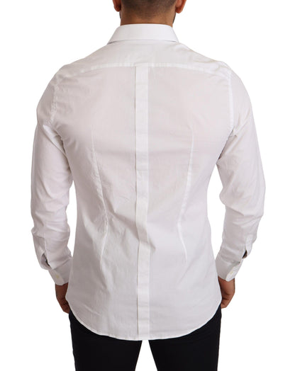 Elegant Slim Fit White Dress Shirt