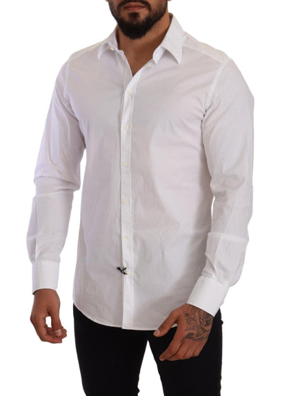 Elegant Slim Fit White Dress Shirt