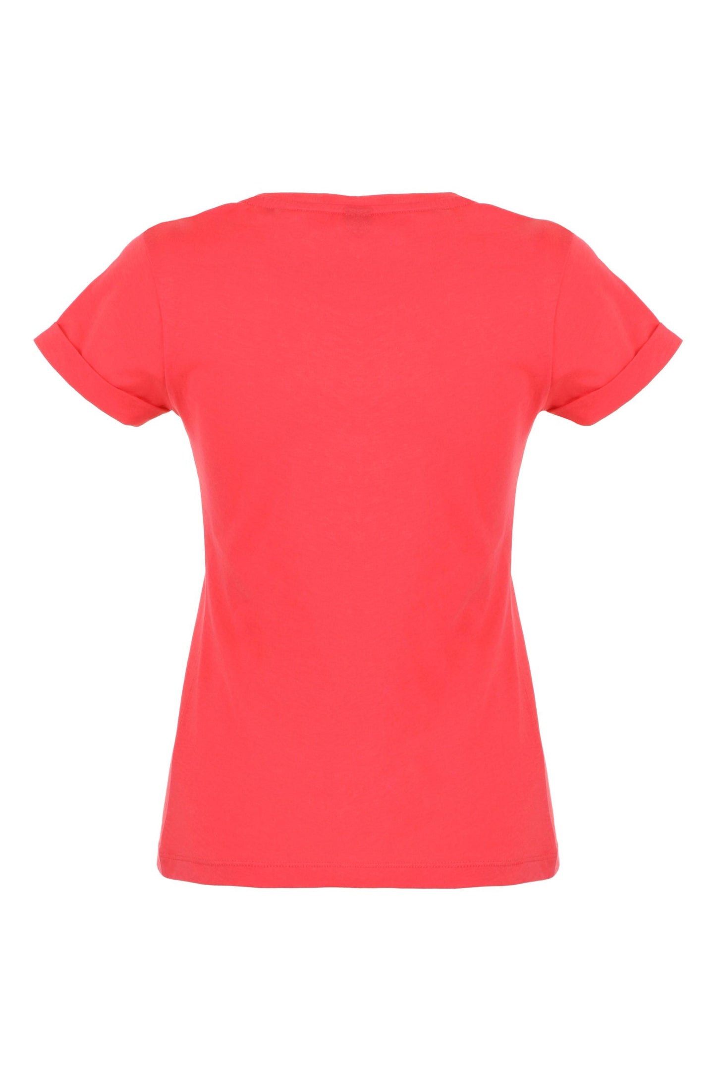 Chic Pink Cotton Logo Tee for Women