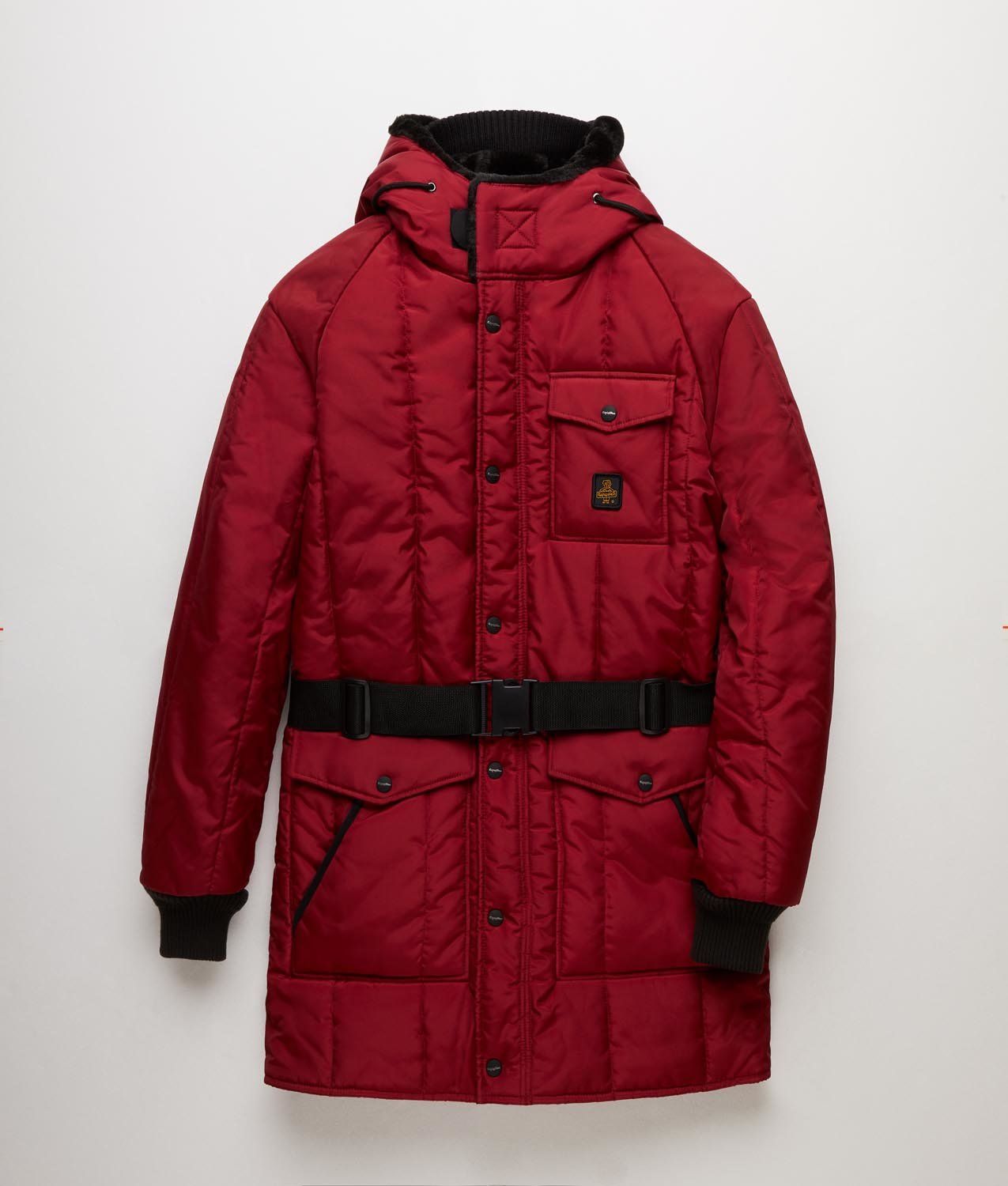 Red Polyamide Men Parka