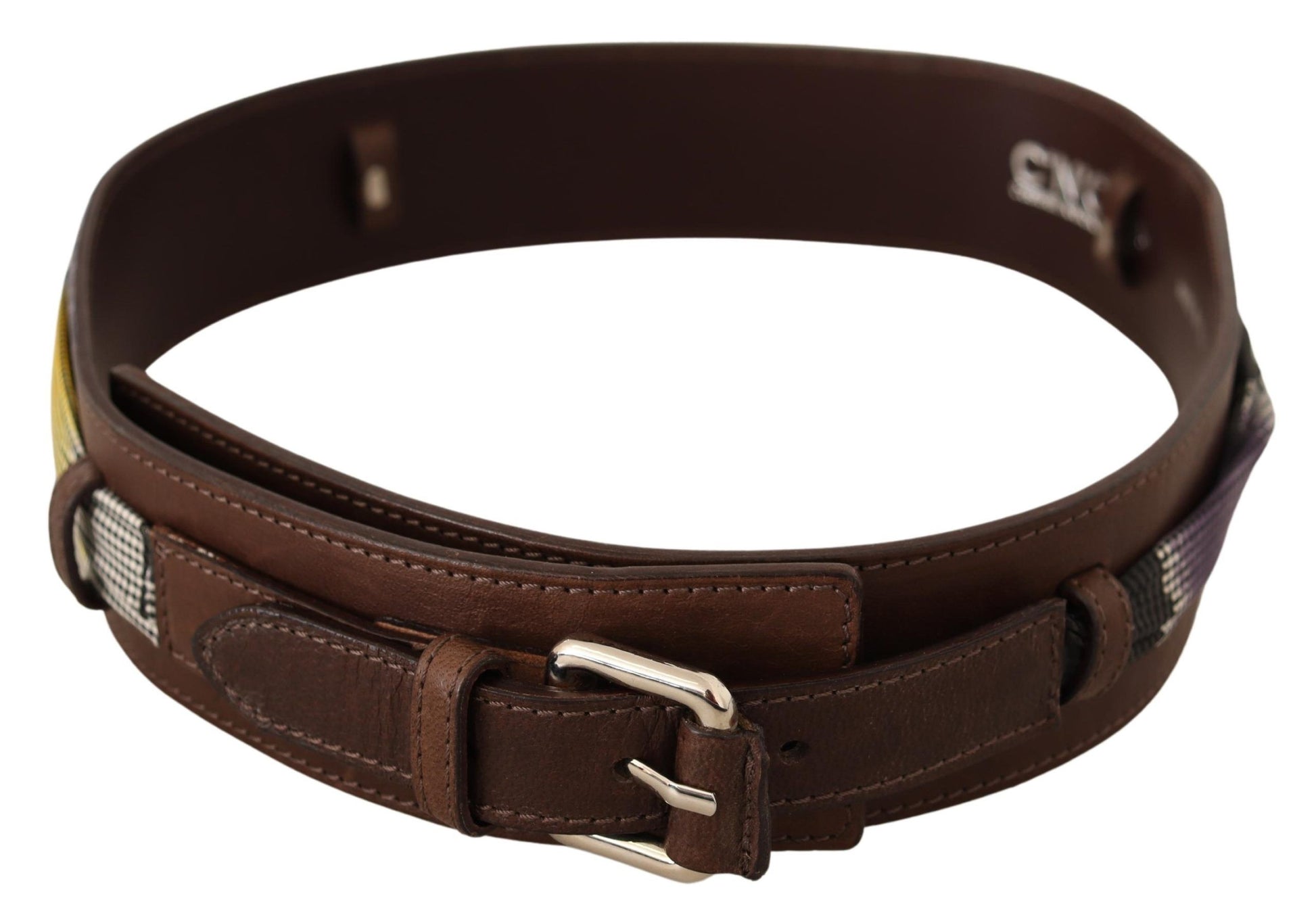 Elegant Brown Leather Fashion Belt