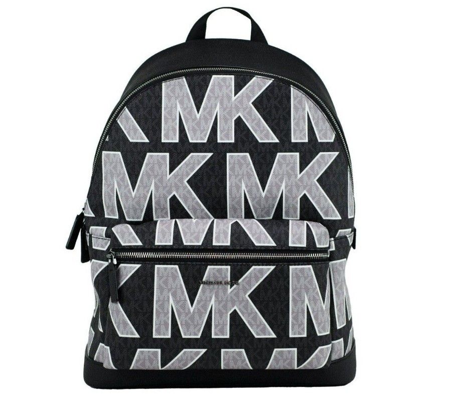 Cooper Black Signature PVC Graphic Logo Backpack Bookbag Bag