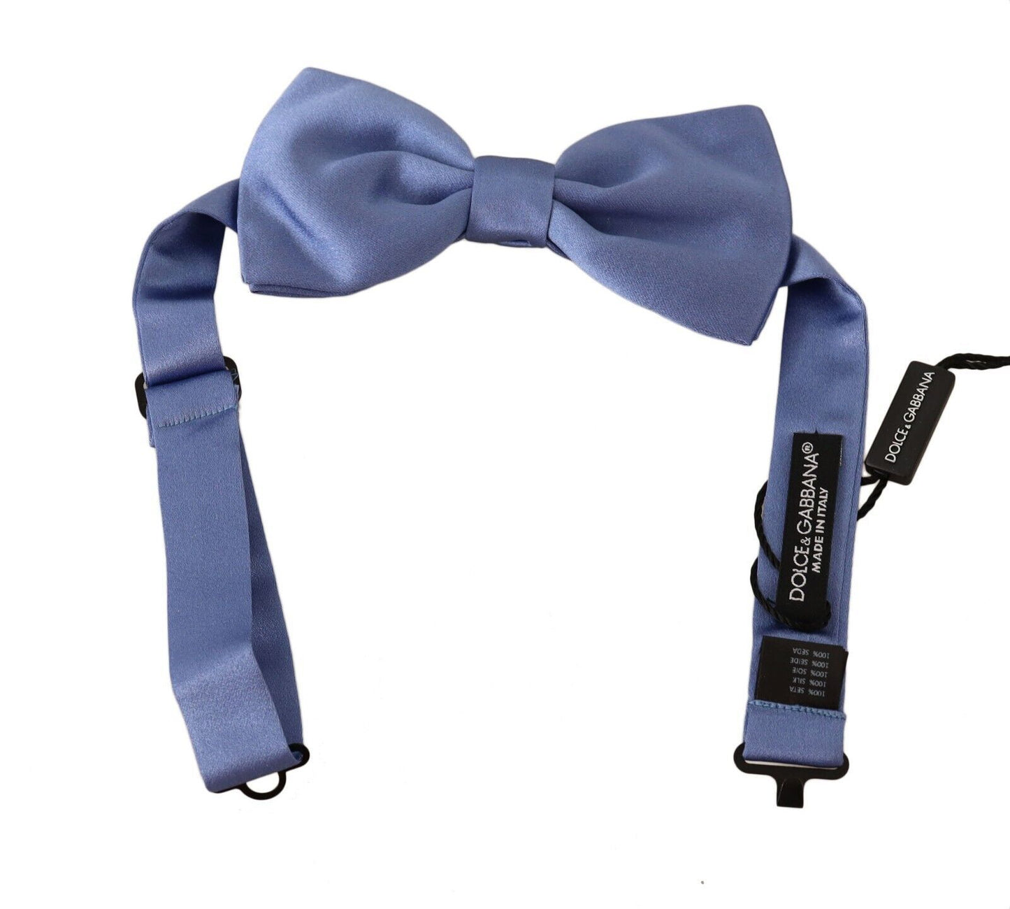 Elegant Purple Silk Bow Tie