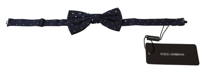 Elegant Silk Bow Tie in Dark Blue