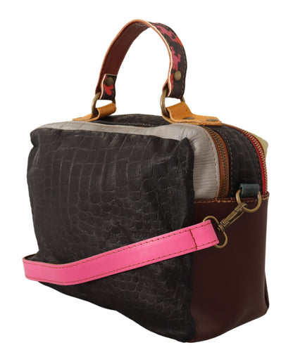 Chic Multicolor Leather Shoulder Bag