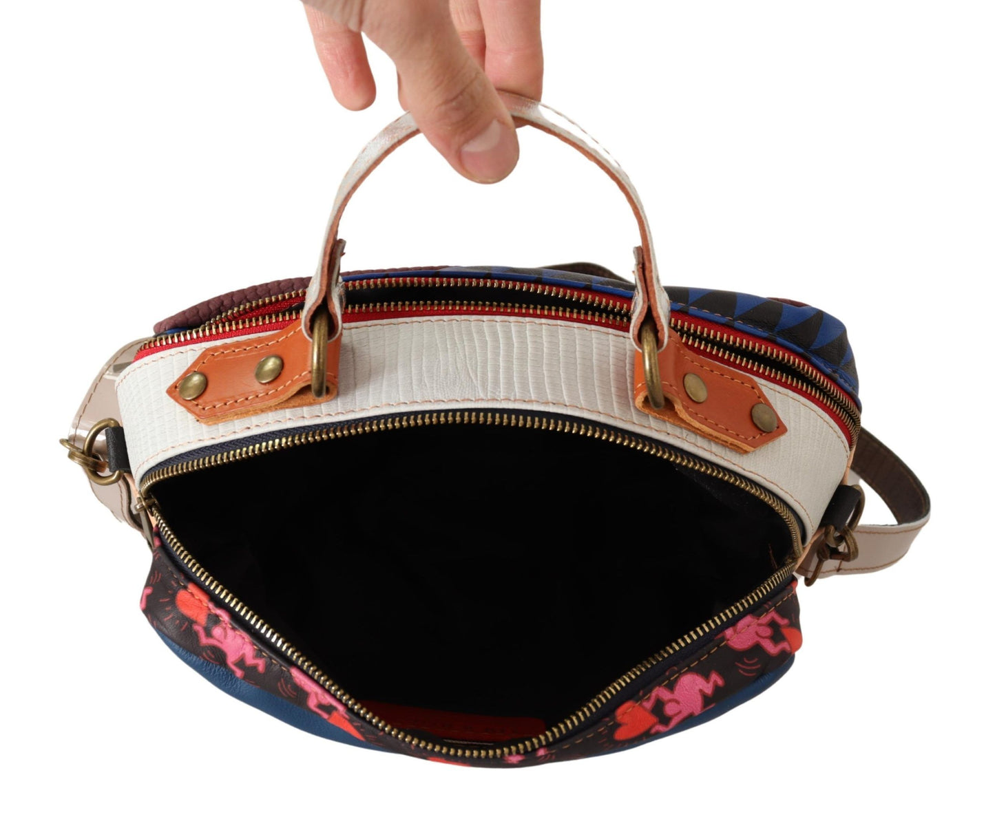 Chic Multicolor Leather Shoulder Bag