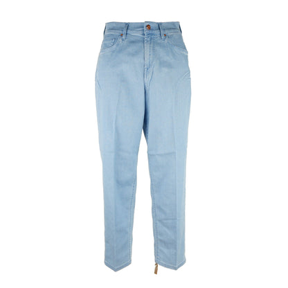 Chic Light Blue Regular Fit Jeans for Women