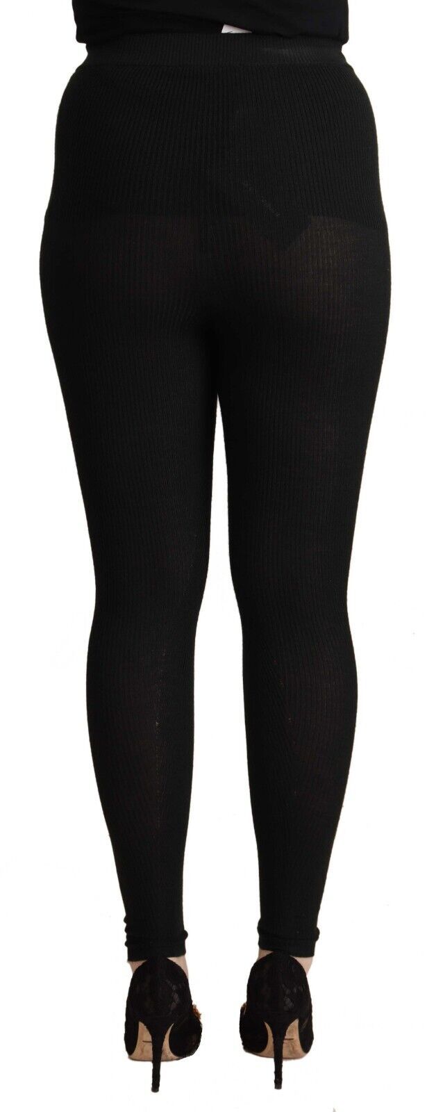 Elegant High Waist Cashmere-Silk Tights Pants