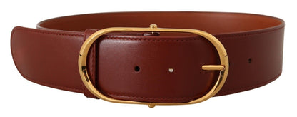 Elegant Gold Buckle Leather Belt