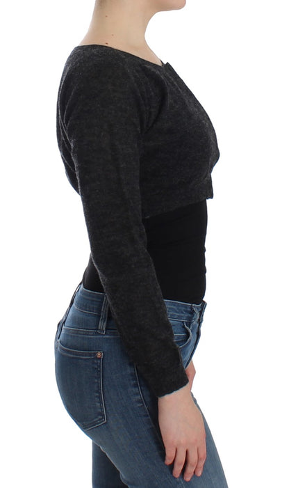 Chic Cropped Alpaca Wool Sweater