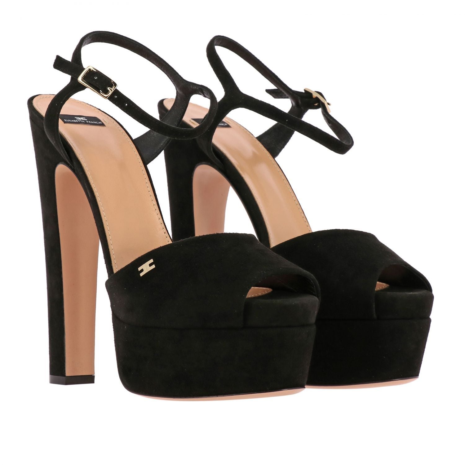 Chic Suede Enveloping High-Heeled Sandals