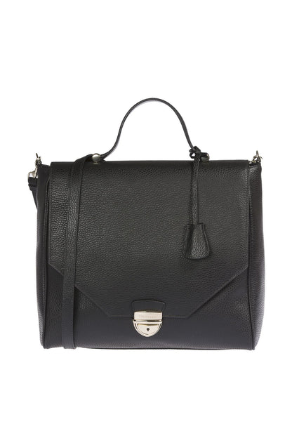 Black Leather Women Handbag