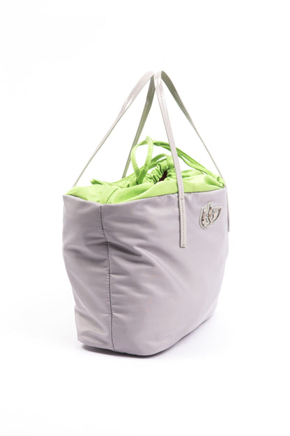 Gray Polyester Women Handbag