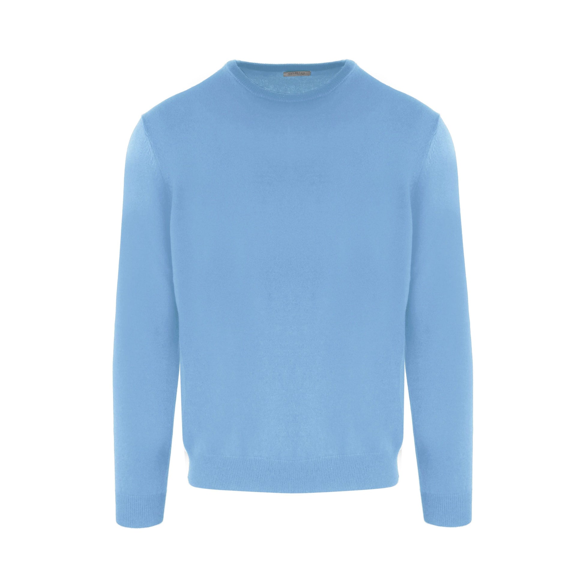 "Ice Blue Cashmere Men Sweater"