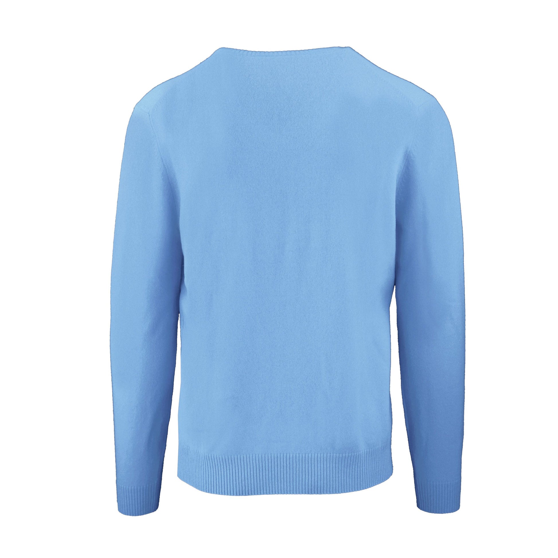 "Ice Blue Cashmere Men Sweater"