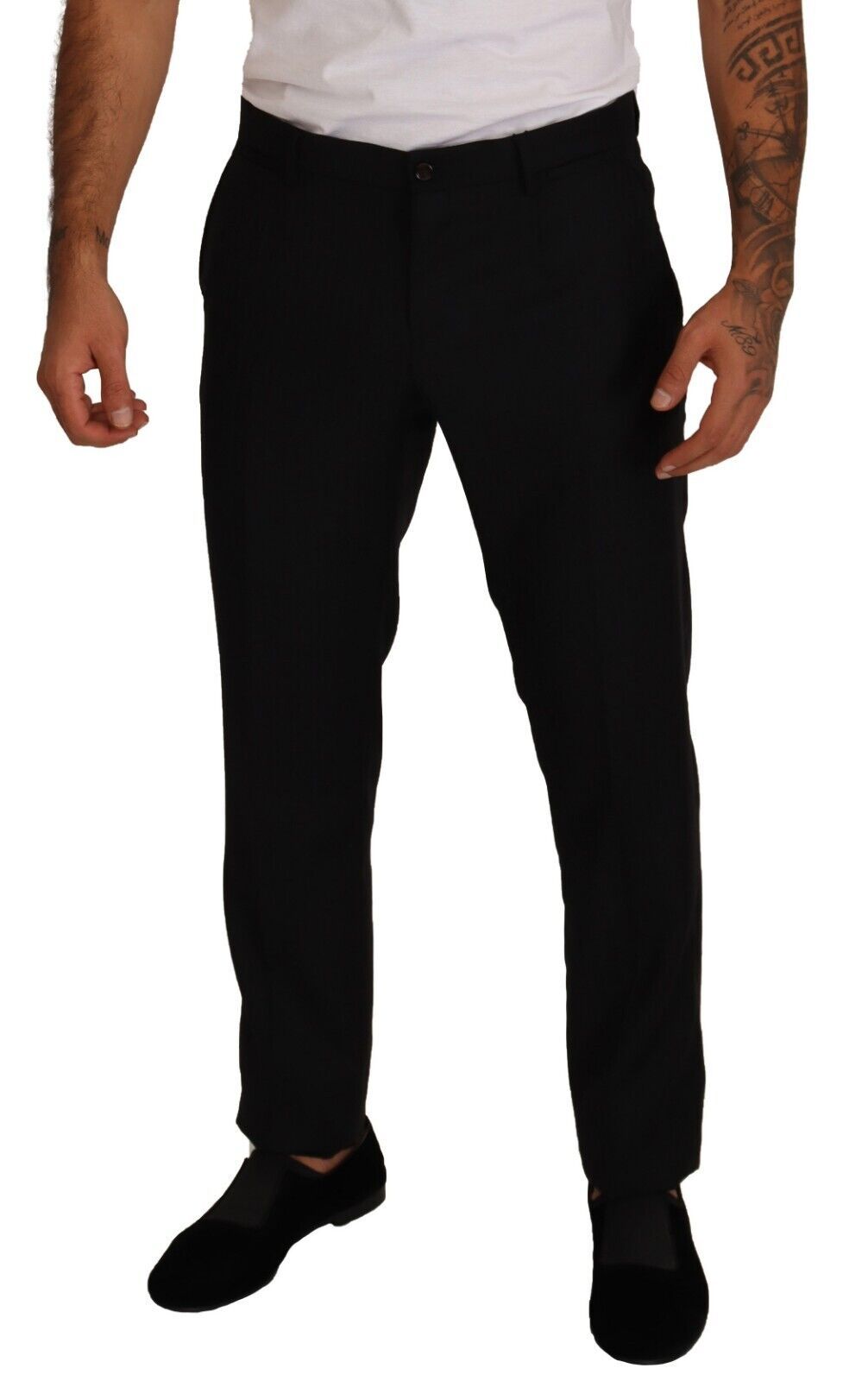 Elegant Slim-Fit Tuxedo Trousers