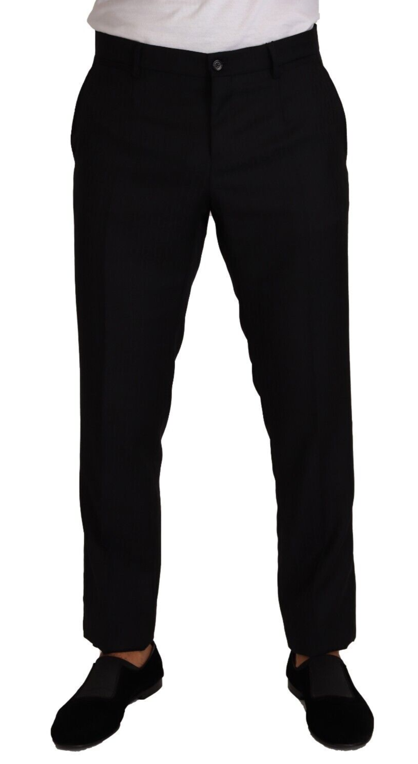 Elegant Slim-Fit Tuxedo Trousers