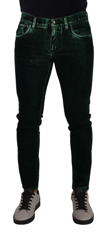 Sleek Cotton-Blend Skinny Denim Jeans