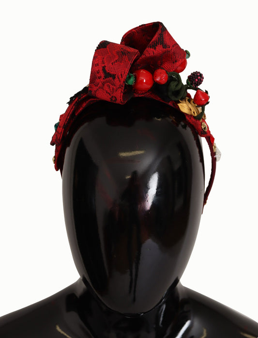 Cherry Sicily Embellished Red Diadem