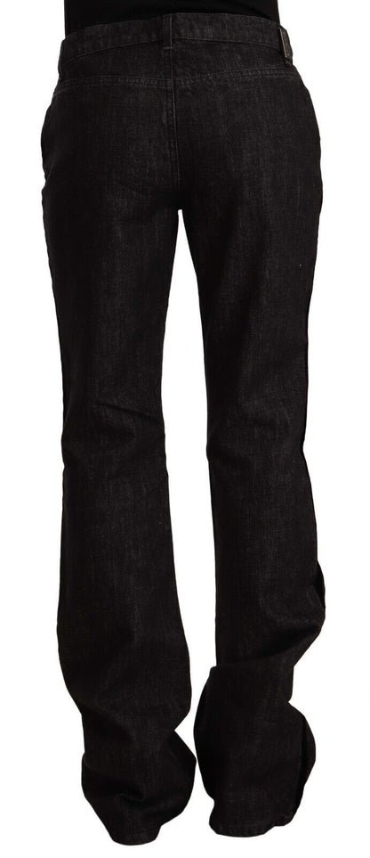 Sleek Mid Waist Bootcut Designer Jeans