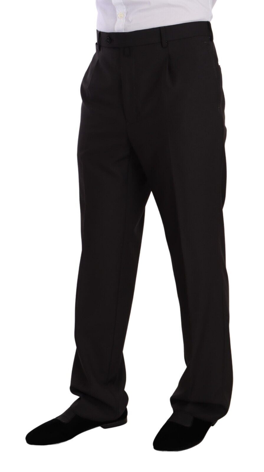 Sleek Grey 2-Piece Mens Suit with Notch Lapels