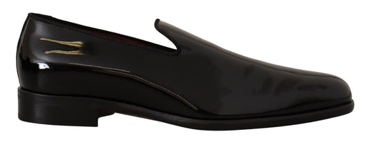 Elegant Black Patent Leather Loafers