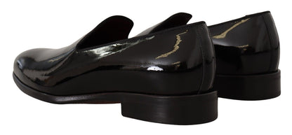 Elegant Black Patent Leather Loafers