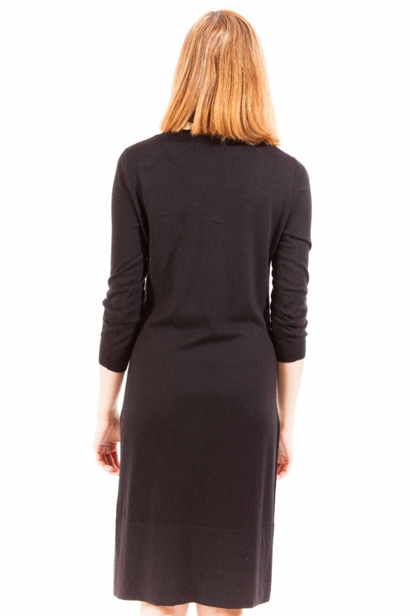 Elegant Long Sleeve Little Black Dress